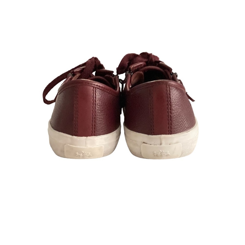 Coach Burgundy Empire Zipper Sneakers - Picture 9 of 12